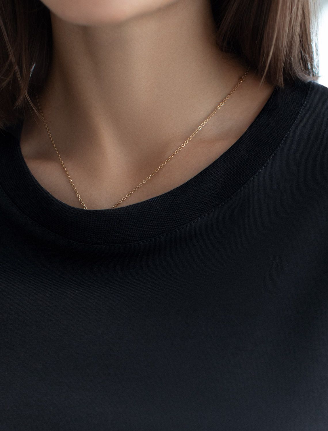 Свободная футболка из премиального хлопка с эластаном