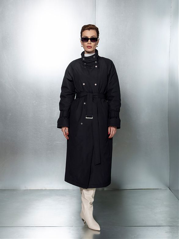 7893 р. 8320 р. Плащ женский черный