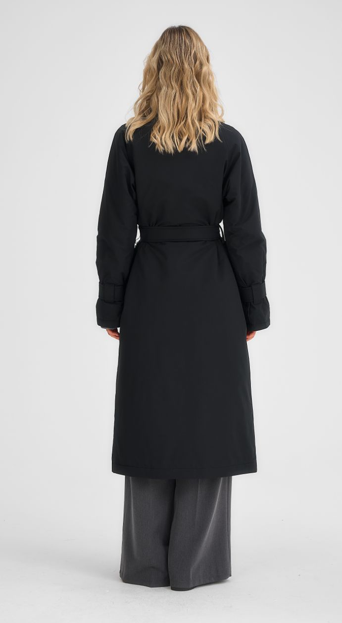 7893 р. 8320 р. Плащ женский черный