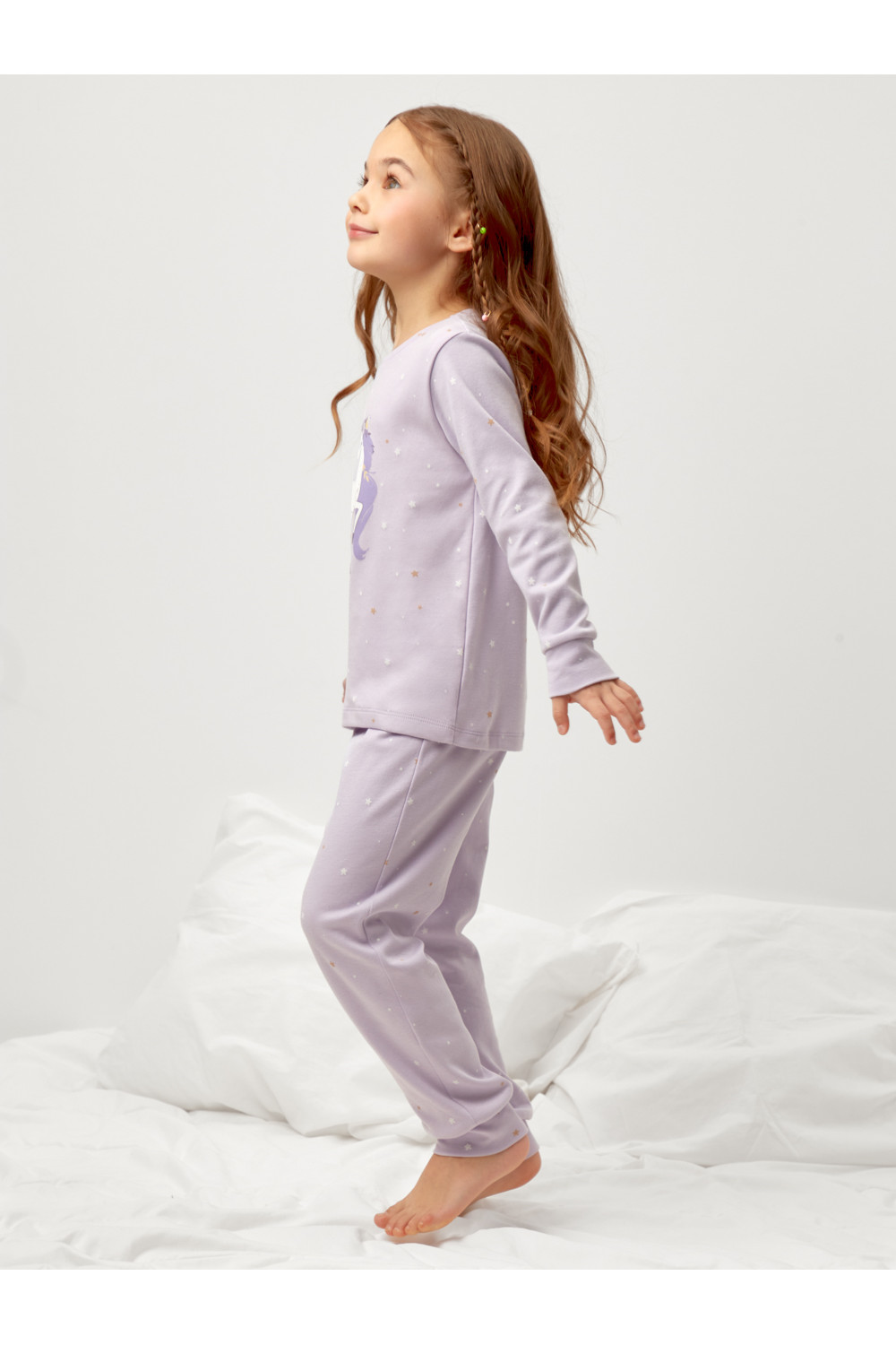 Crockid Пижама К 1621 лепесток орхидеи, звездочки Crockid