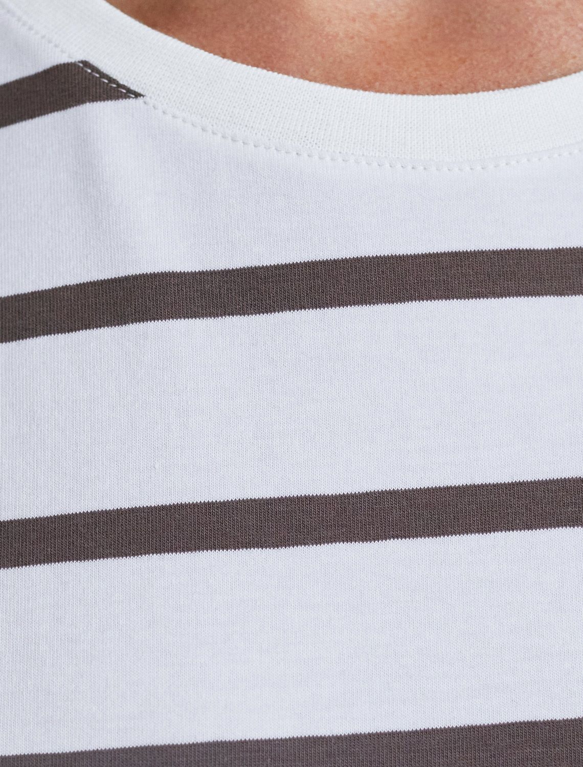 Лонгслив в полоску из премиального хлопка с эластаном