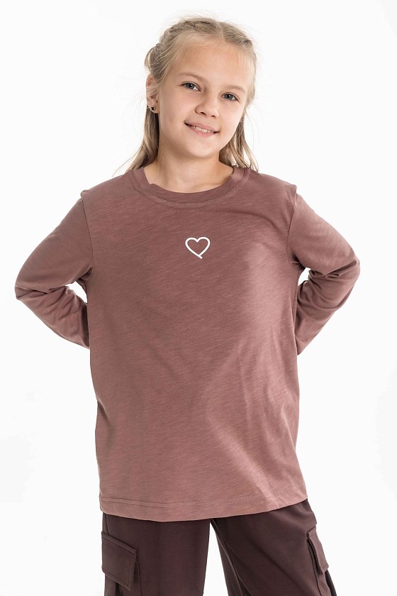 Футболка с длинным рукавом. М225103Пк