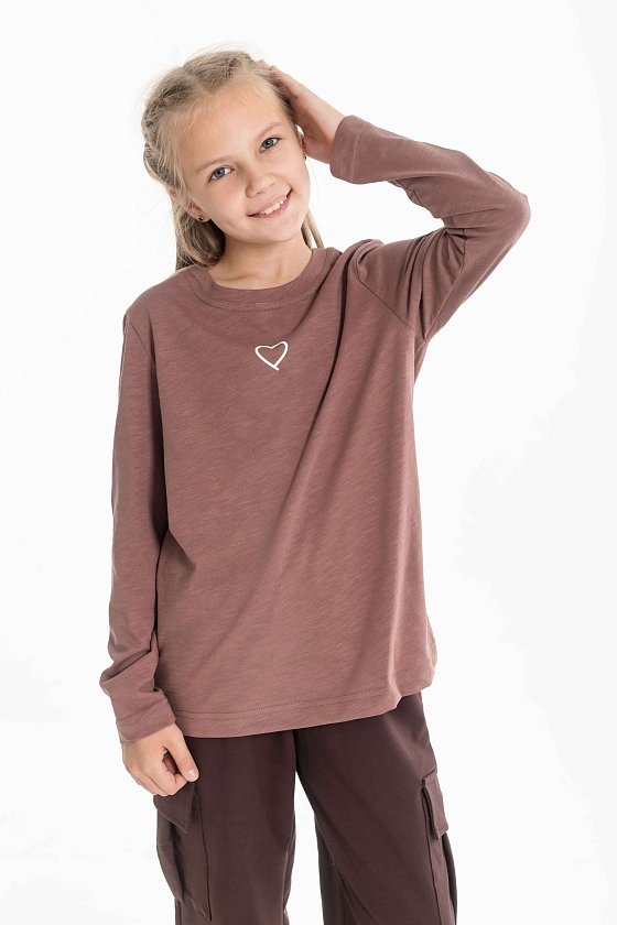 Футболка с длинным рукавом. М225103Пк