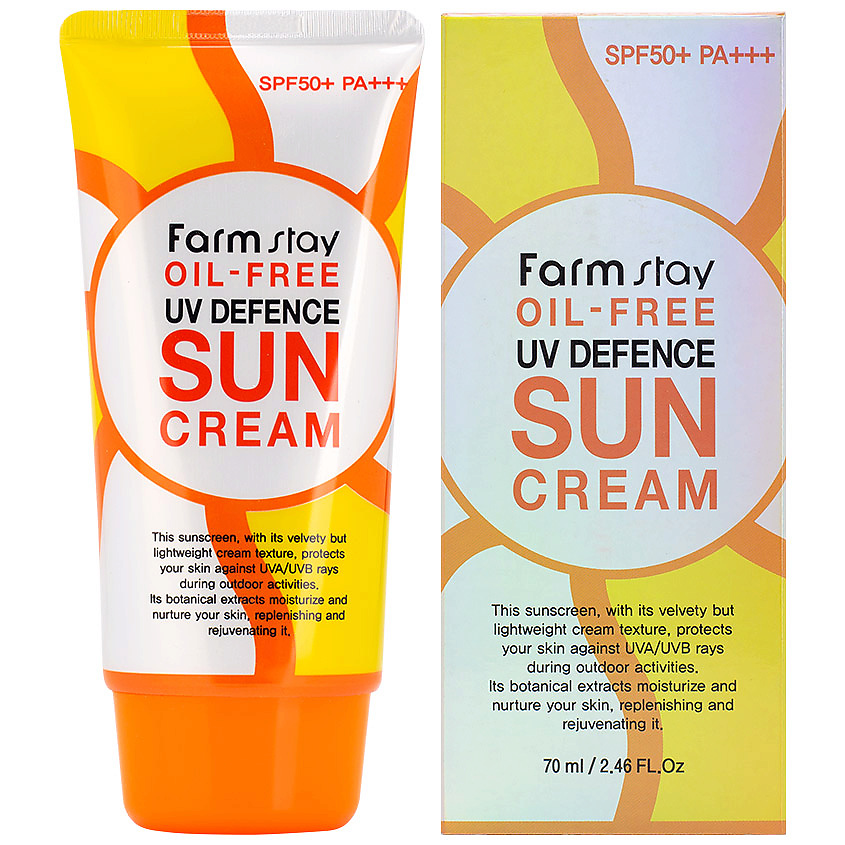 Солнцезащитный крем без содержания масел SPF50+ PA+++, 70мл, FarmStay