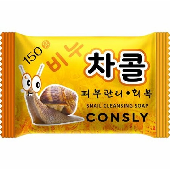 Восстанавливающее мыло с муцином улитки, 150г, Consly