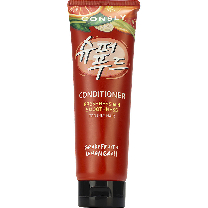 Освежающий и разглаживающий кондиционер с экстрактами грейпфрута и имбиря, 250мл, Consly