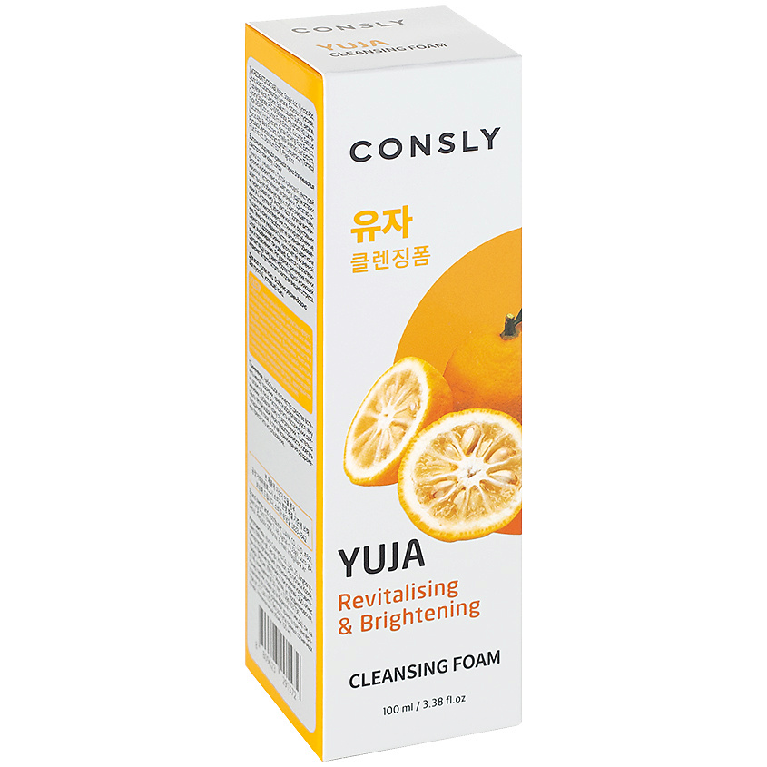 Витаминизирующая кремовая пенка для умывания с экстрактом юдзу, 100мл, Consly