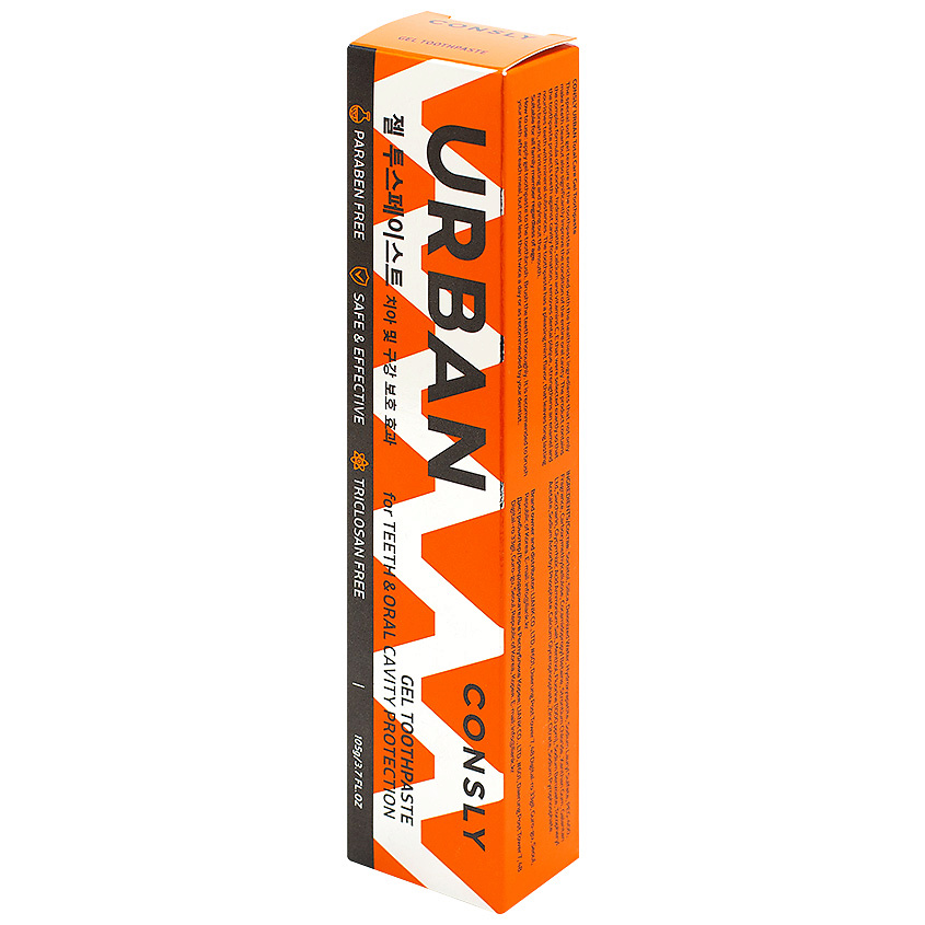 Гелевая зубная паста URBAN для комплексной защиты зубов, 105г, CONSLY