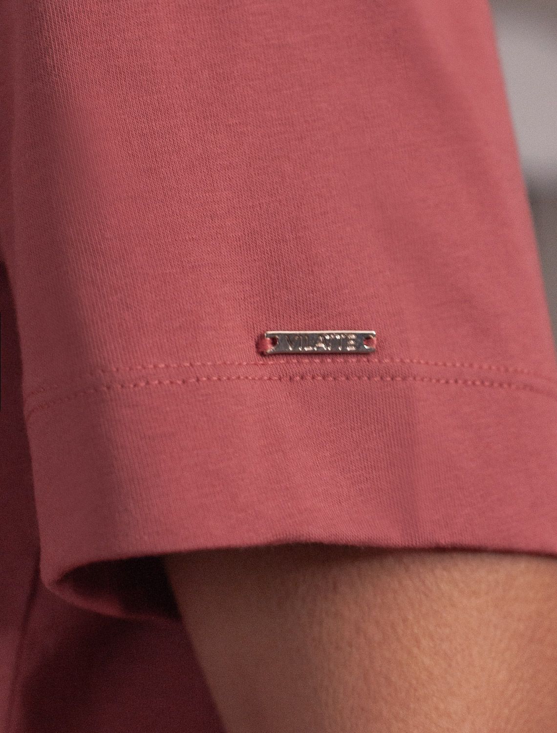 Свободная футболка с принтом из премиального хлопка с эластаном D49.145 т.коралл_vilatte