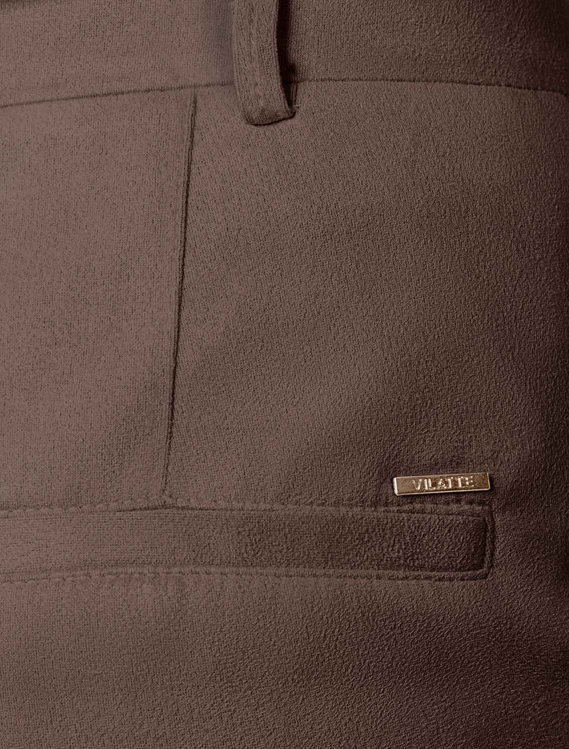 Ст.цена 2790р Прямые брюки из искусственной замши D24.239 темно-кофейный