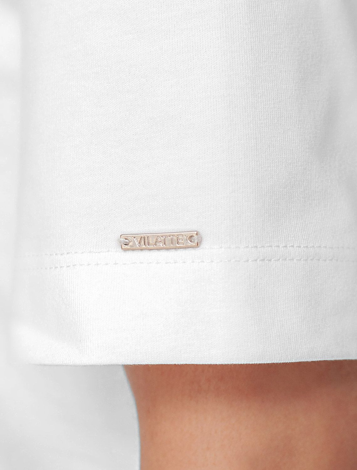 Свободная футболка с принтом из премиального хлопка с эластаном D49.145 белый_love