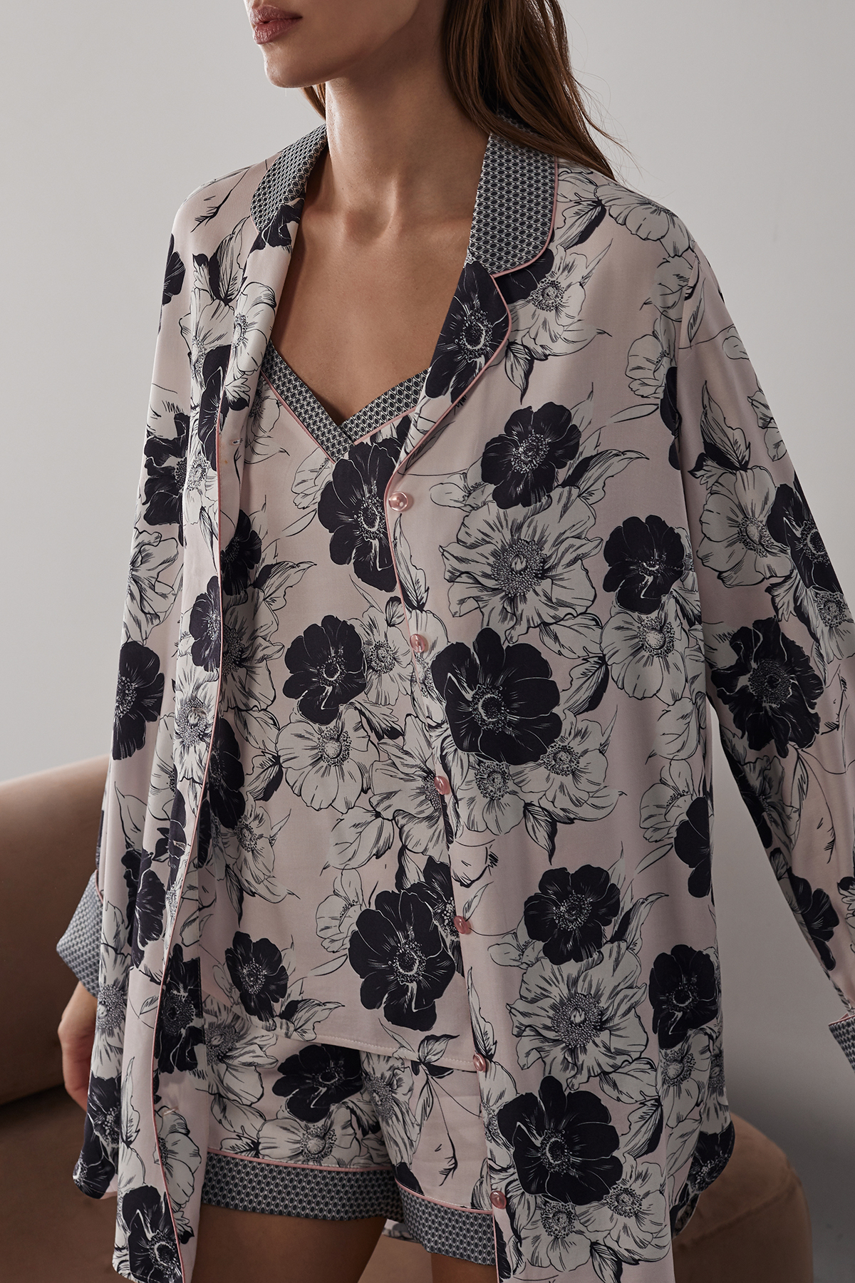 ОБЫЧНАЯ ЦЕНА 5230руб. 56485 Рубашка пижамная женская - SUMMER 2023 (56485)