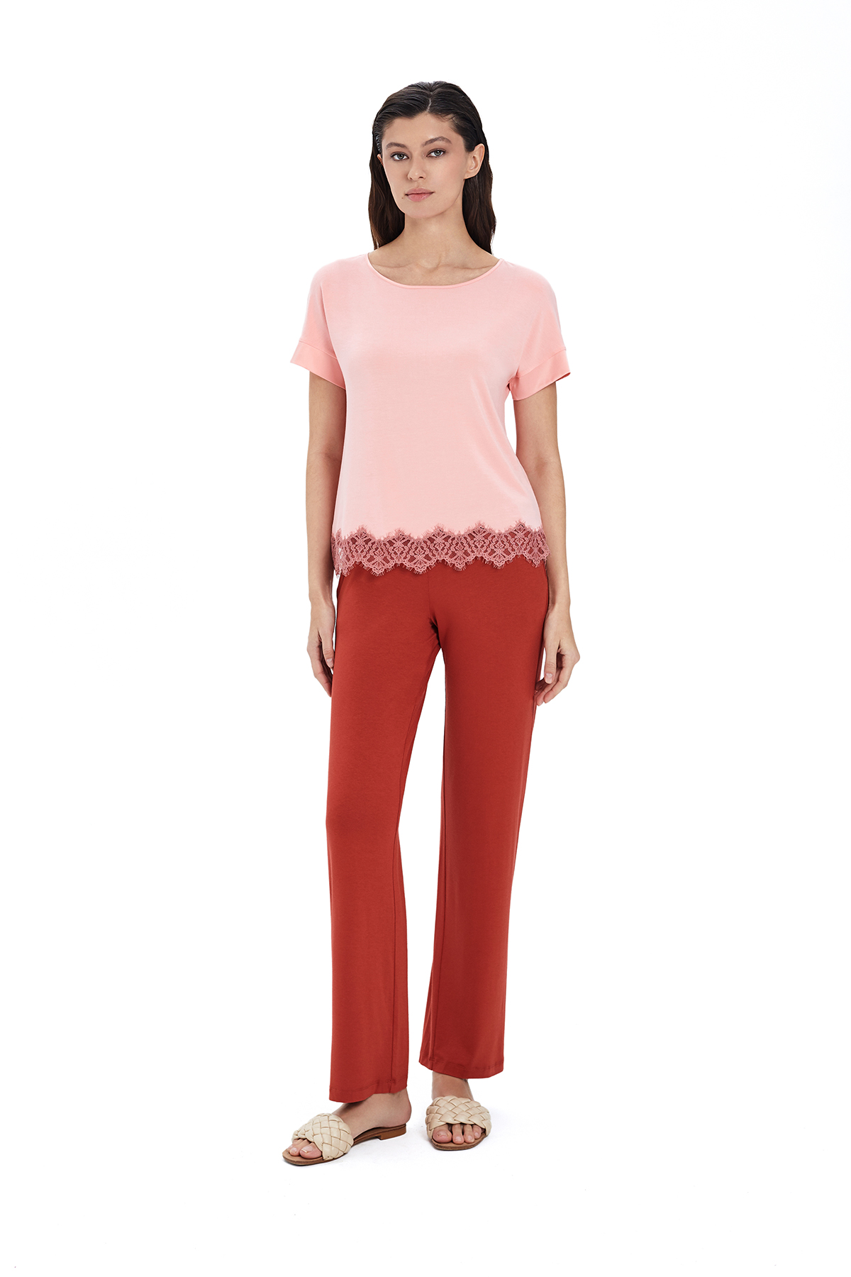 ОБЫЧНАЯ ЦЕНА 4450руб. 51969-2+51981-2 Пижама с брюками женская - LAETE (51969-2+51981-2)