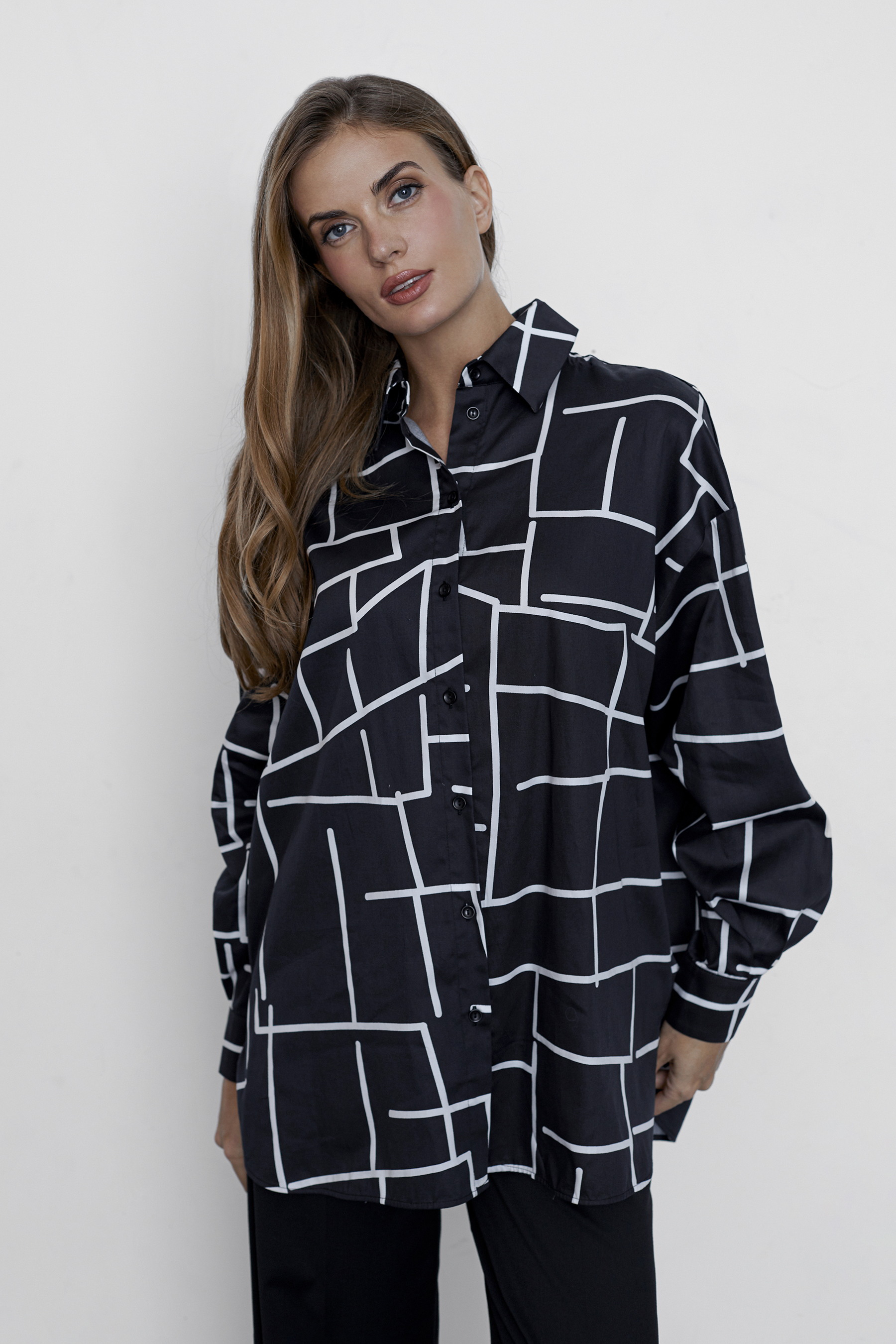 ОБЫЧНАЯ ЦЕНА 4300руб. 55516-2 Рубашка женская - LAETE (55516-2)