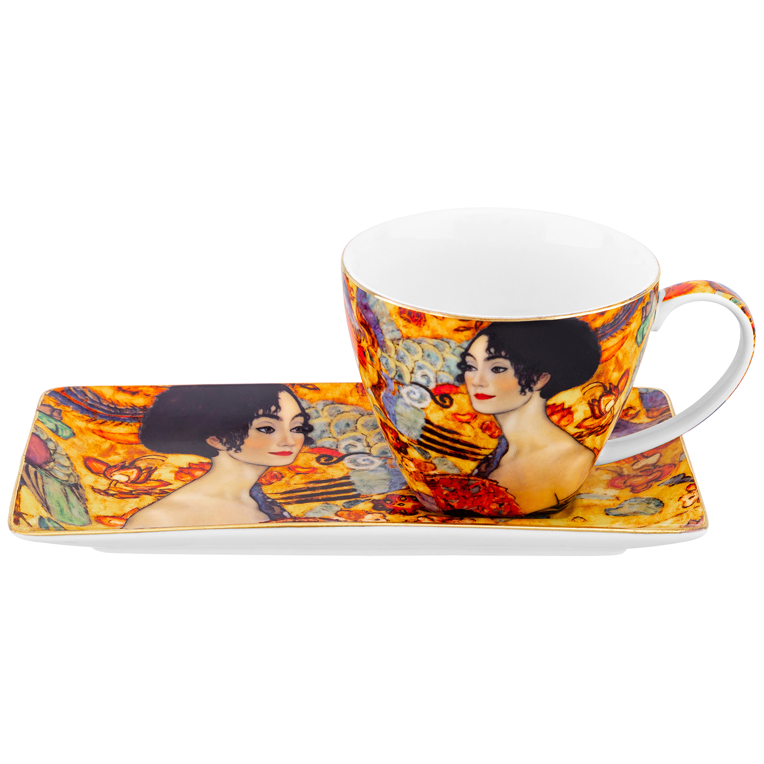 БЫЛО 1073 руб! Чашка 250 мл с блюдцем для десерта 20*10*2 см