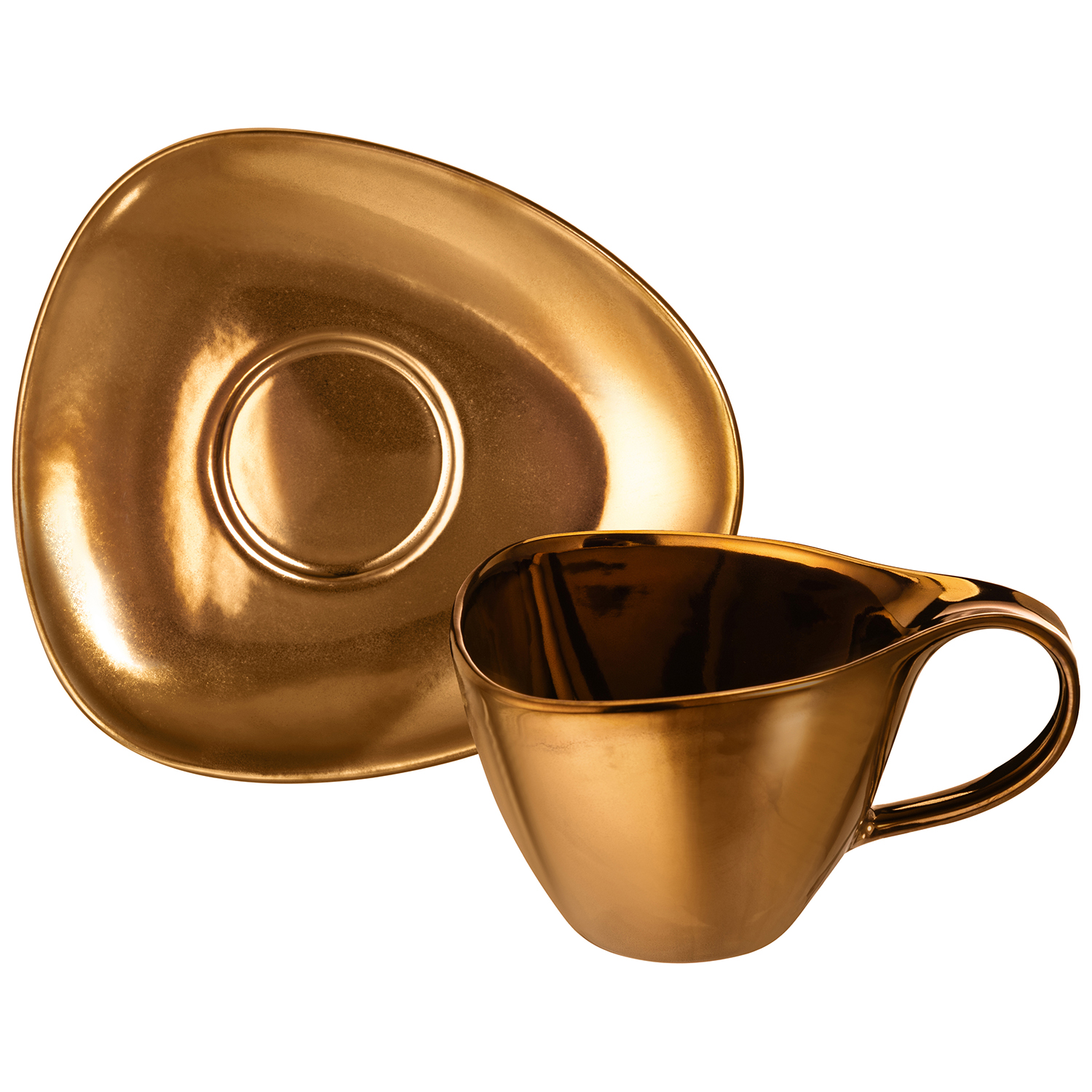 БЫЛО 776 руб! Чайная пара 2 пр. 350 мл 14,5*10*8 см