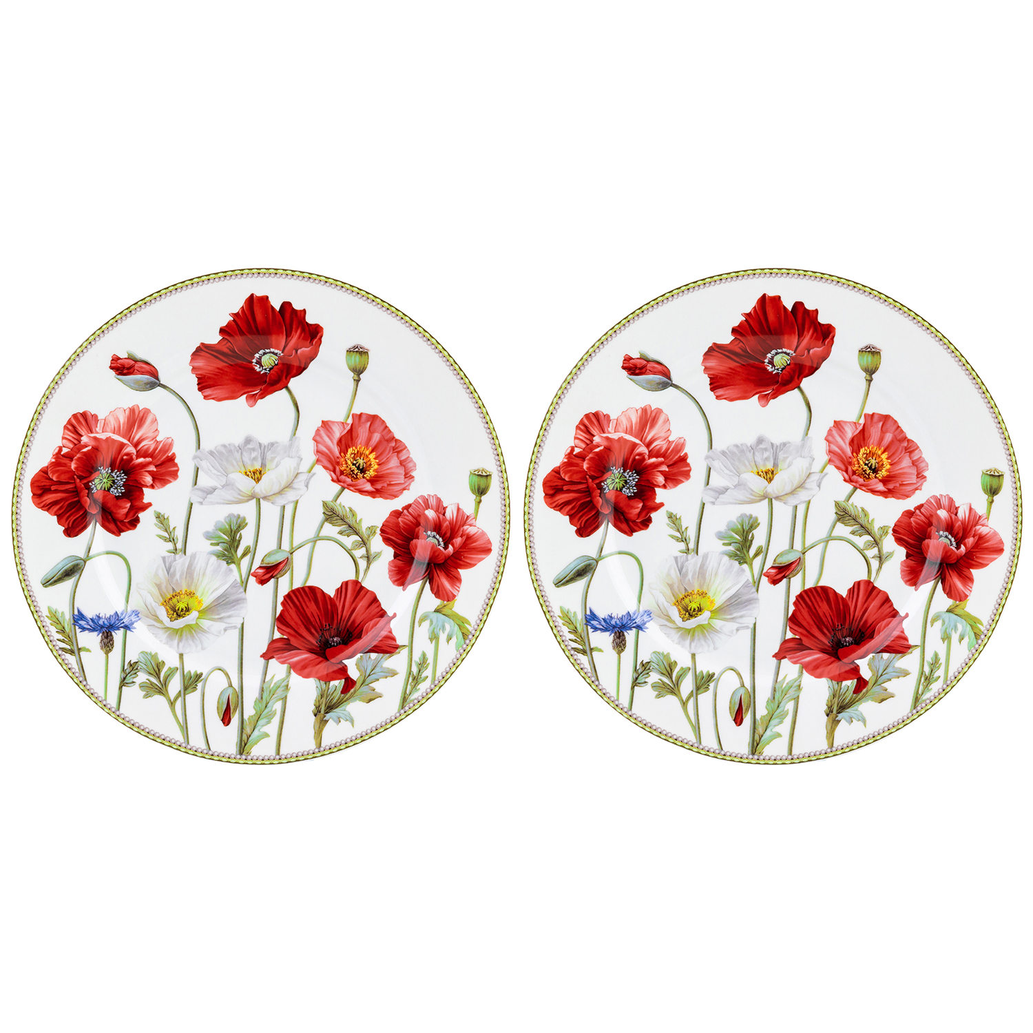 БЫЛО 971 руб! Набор тарелок десертных 2 пр. 19*19*2 см