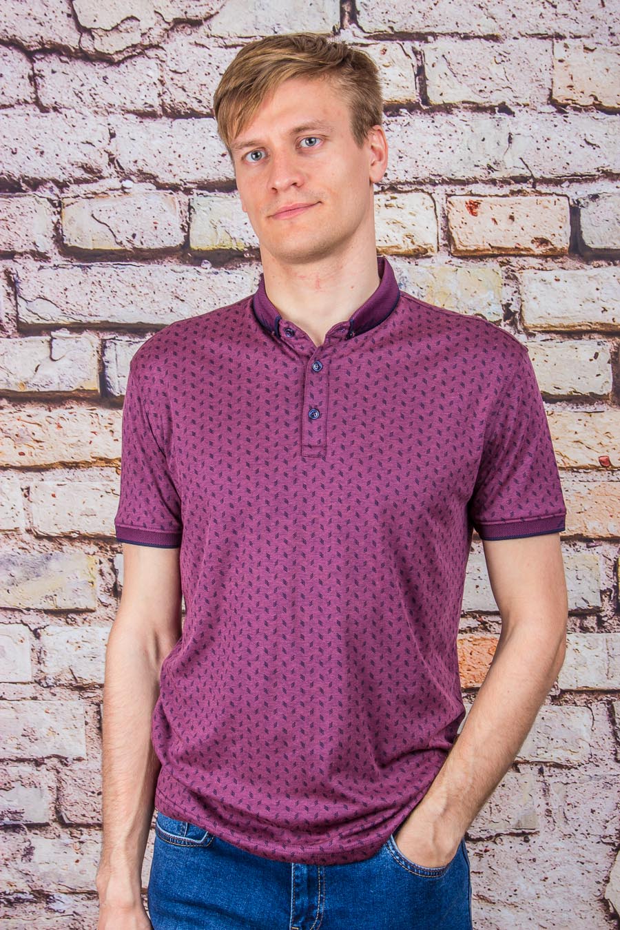 Футболка 1080 бордовый VIP STONES