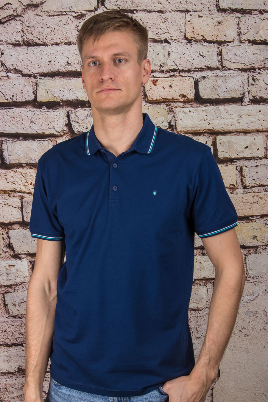 Футболка 2458 синий STEEL WAY