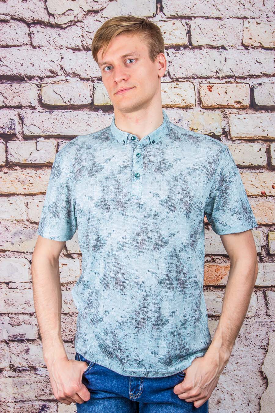 Футболка 1590 мятный VIP STONES