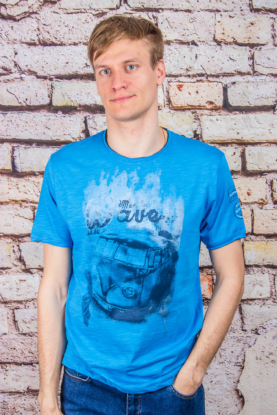 Футболка 3122 голубой MARTINI DRY