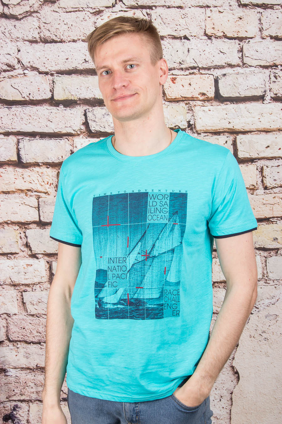 Футболка 296/1 бирюзовый ELVIS