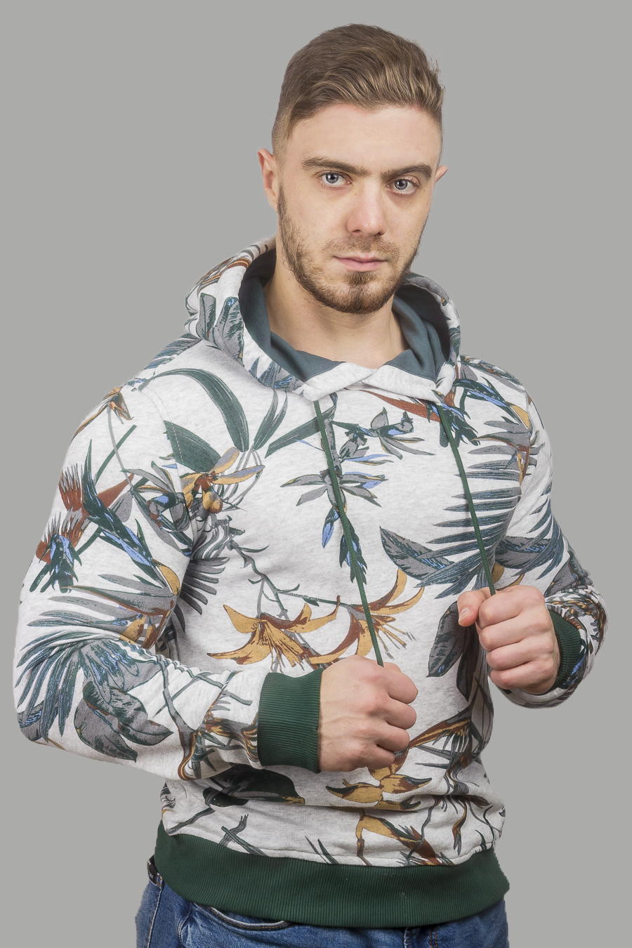 Толстовка 2077 св.серый DUCA BLANCA