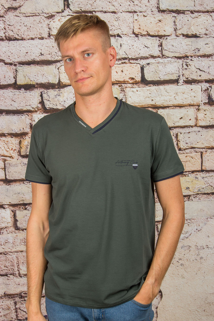 Футболка 046 хаки ELVIS