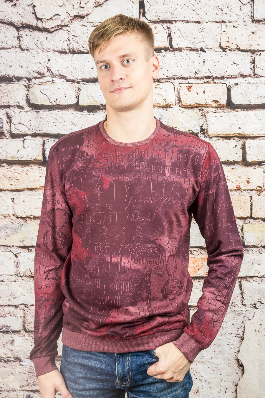 Толстовка 5415 бордовый BAGARDA