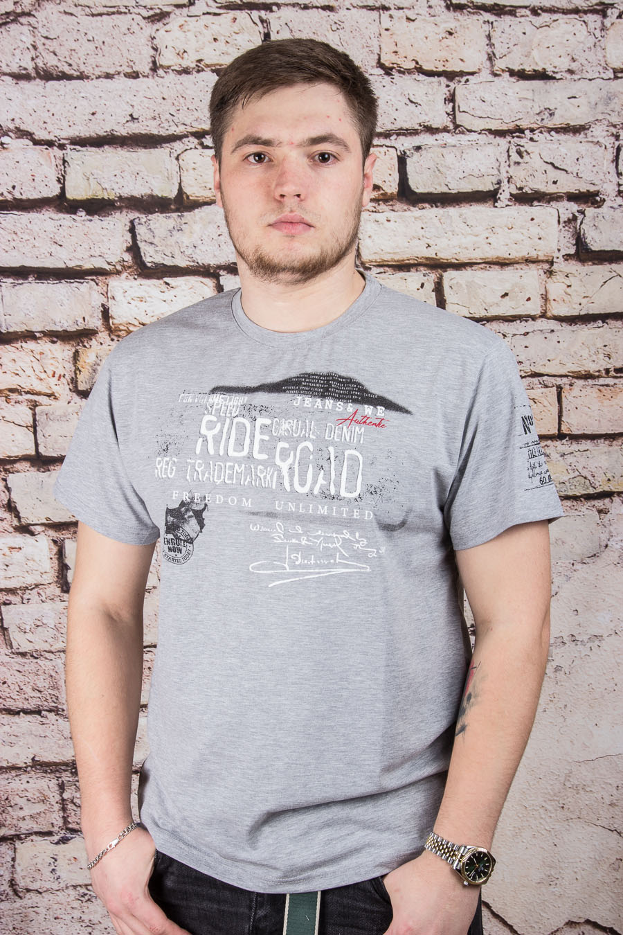 Футболка 3118 серый TOMNIXX