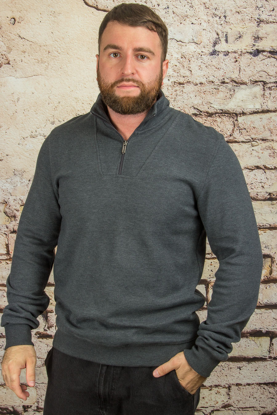 Толстовка 3920 антрацит VIP STONES