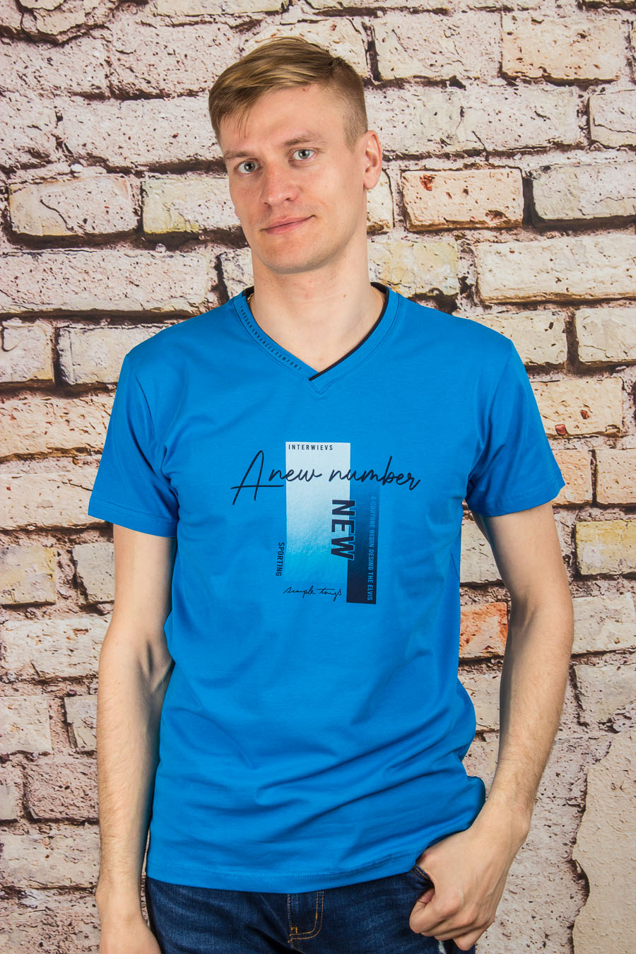 Футболка 045/1 бирюзовый ELVIS