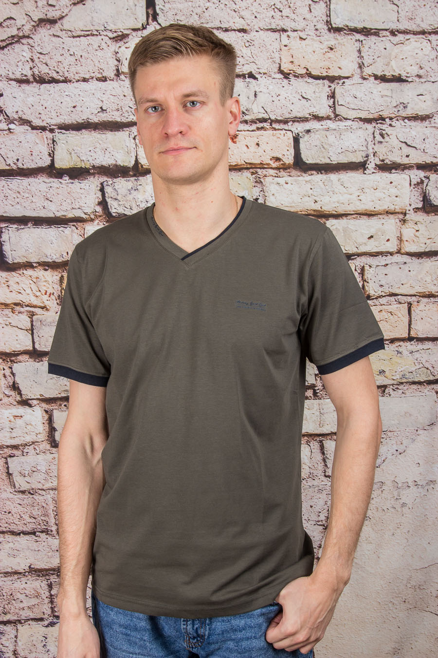 Футболка 225208 хаки LACATON