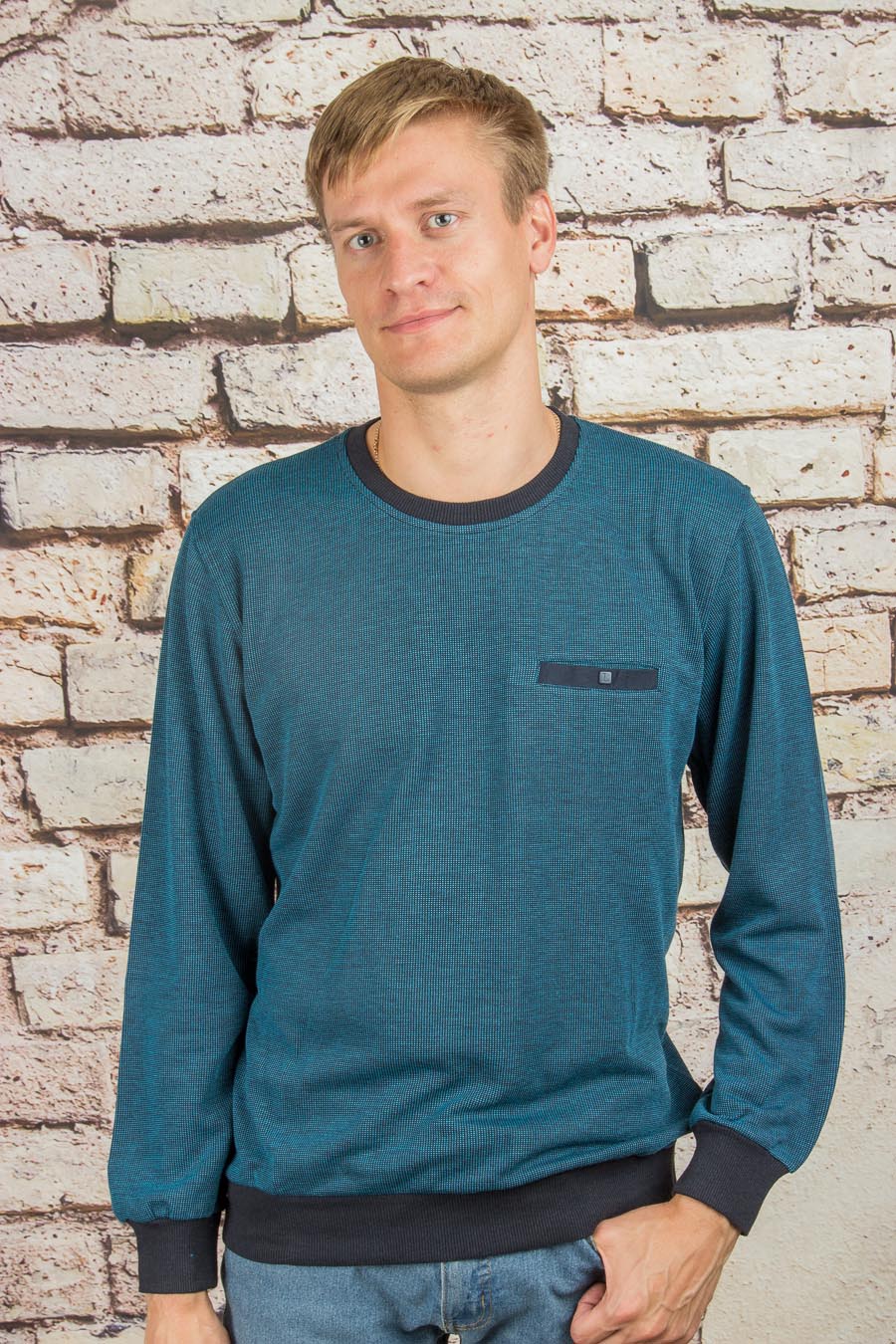 Толстовка 223115 бирюзовый LACATON