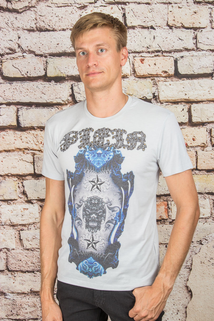 Футболка 225 серый PHILIPP PLEIN