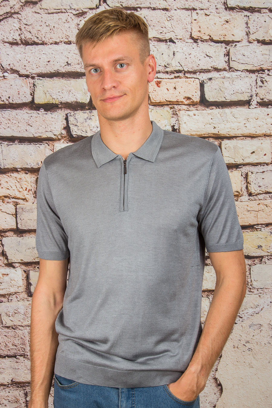 Футболка 9580 т.серый VIP STONES