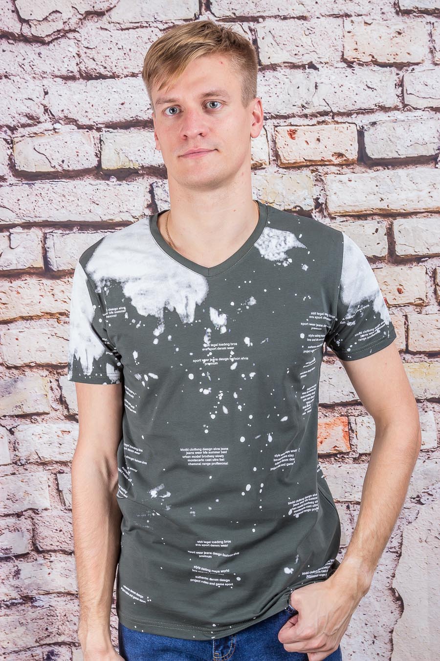 Футболка 596 хаки ELVIS