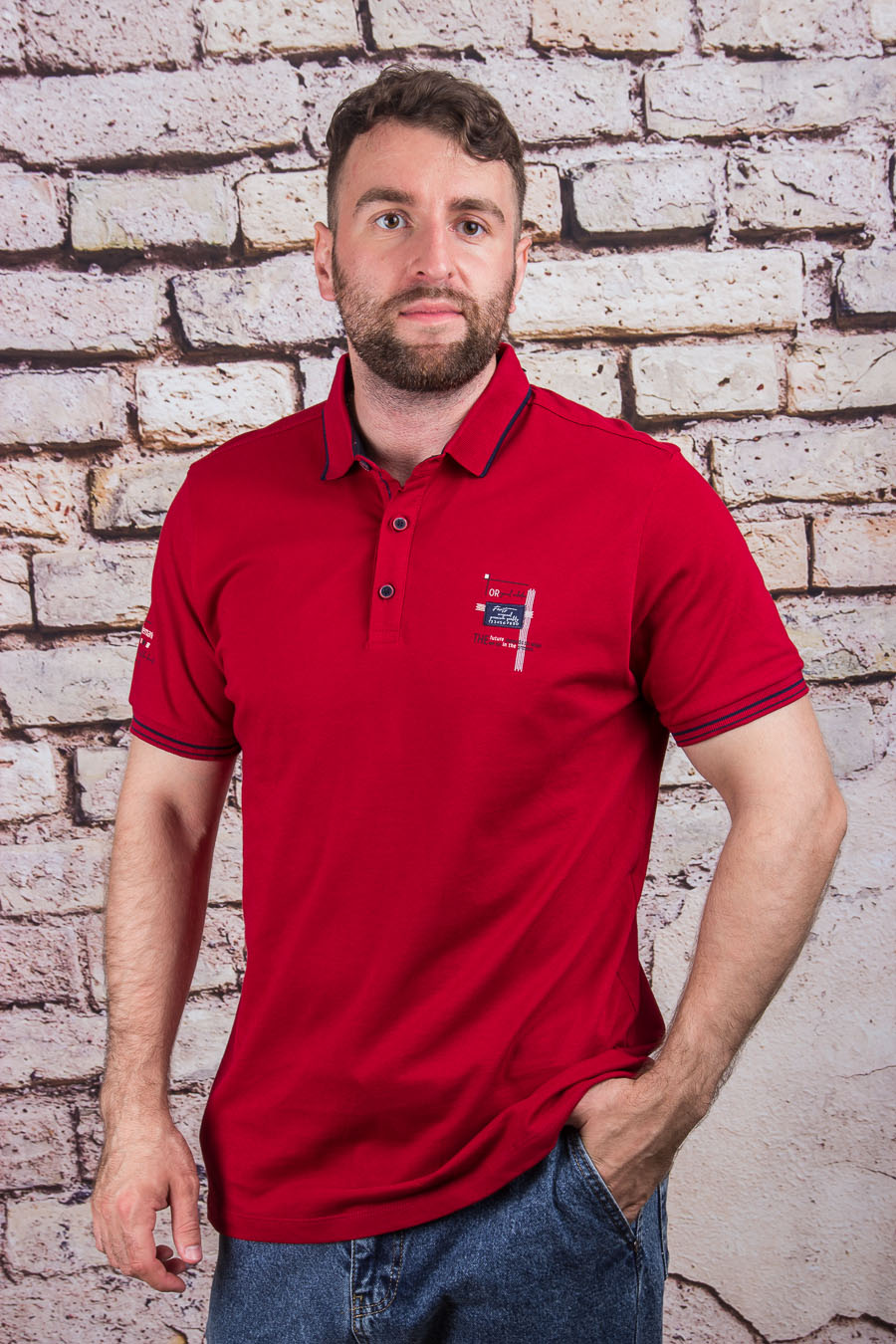 Футболка 2481 бордовый CAHOTER