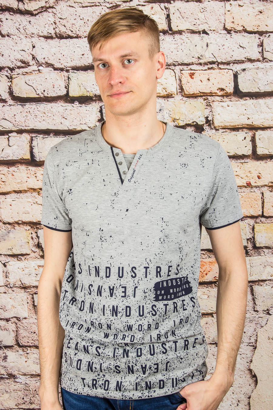 Футболка 017 св.серый ELVIS