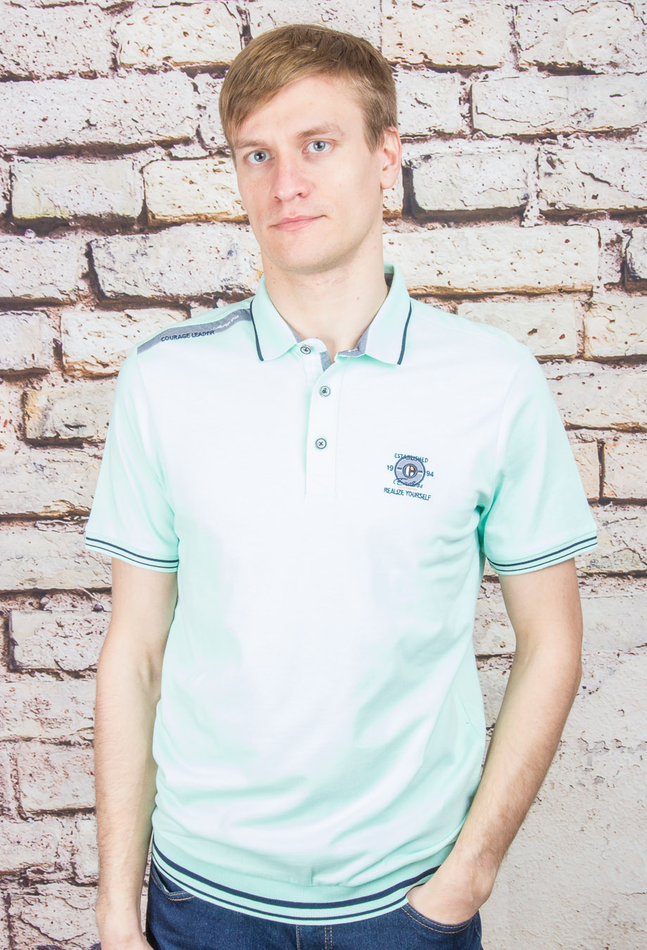 Футболка 2302 св.зеленый CAHOTER