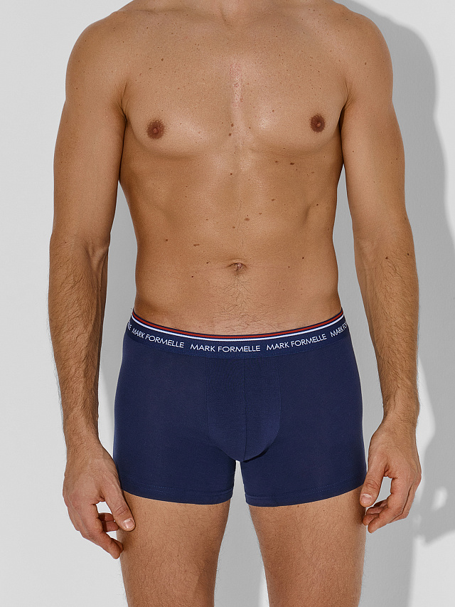 Трусы боксеры мужские синие