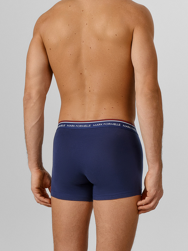 Трусы боксеры мужские синие