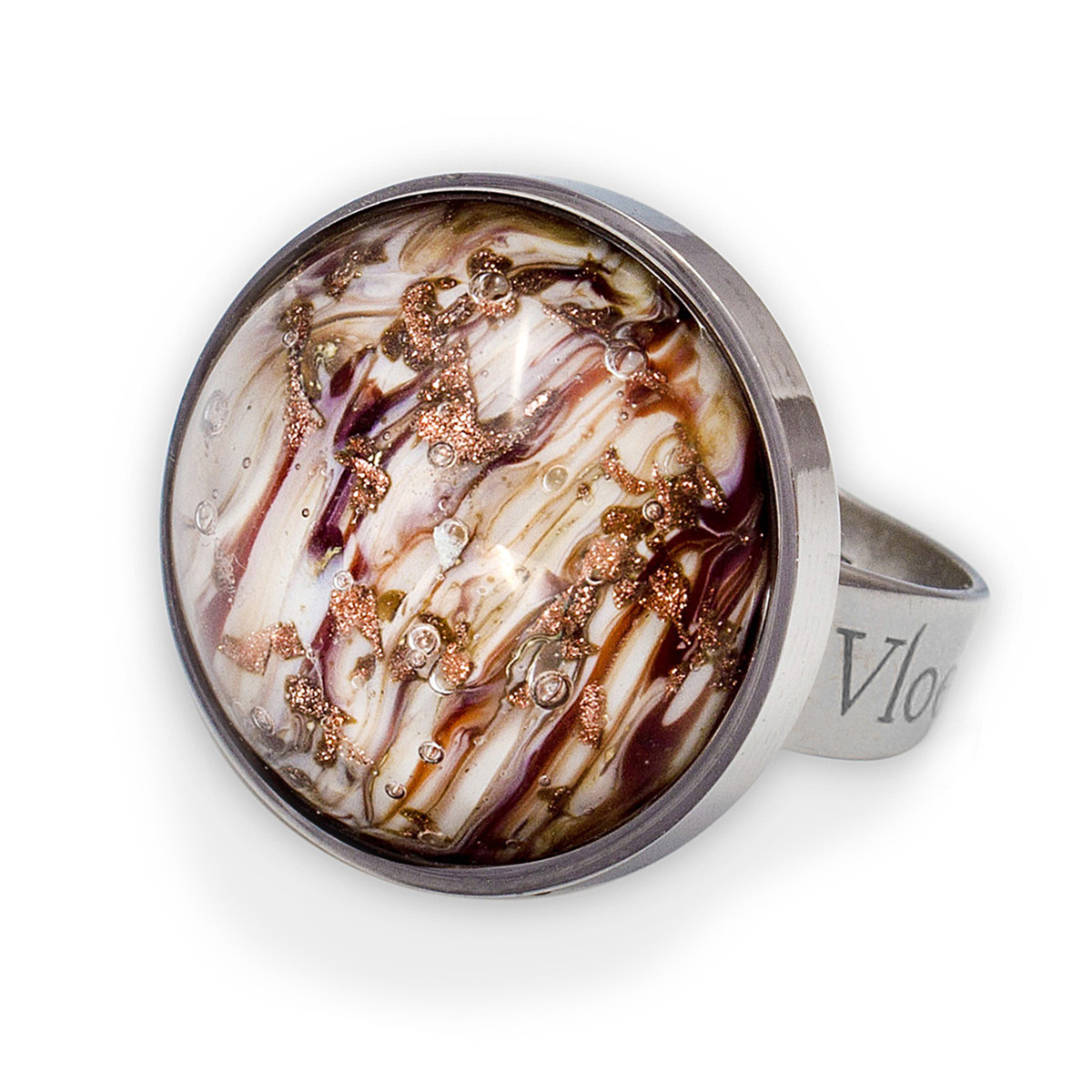 Кольцо из муранского стекла BARK KO4193