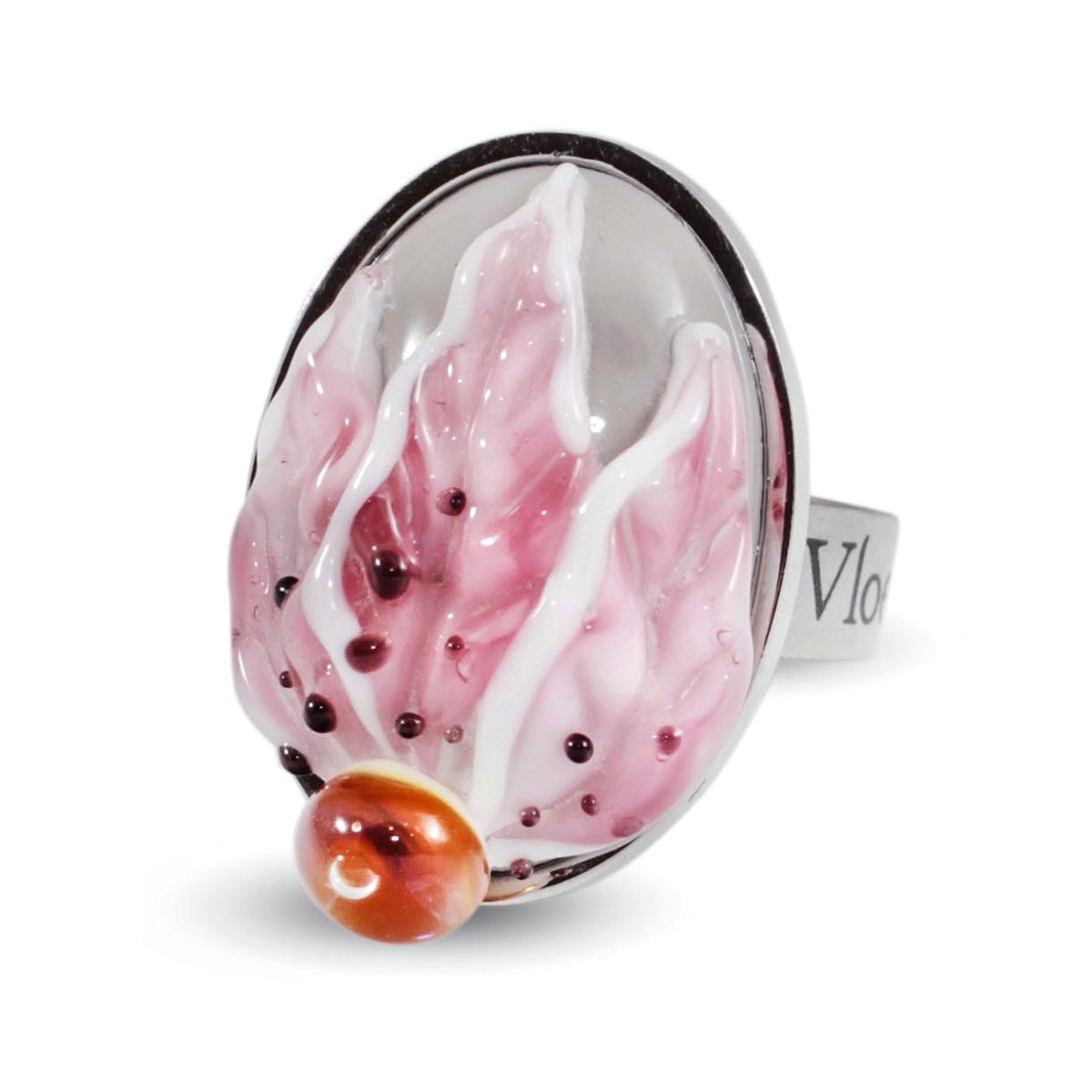 Кольцо из муранского стекла FLEUR KO4060