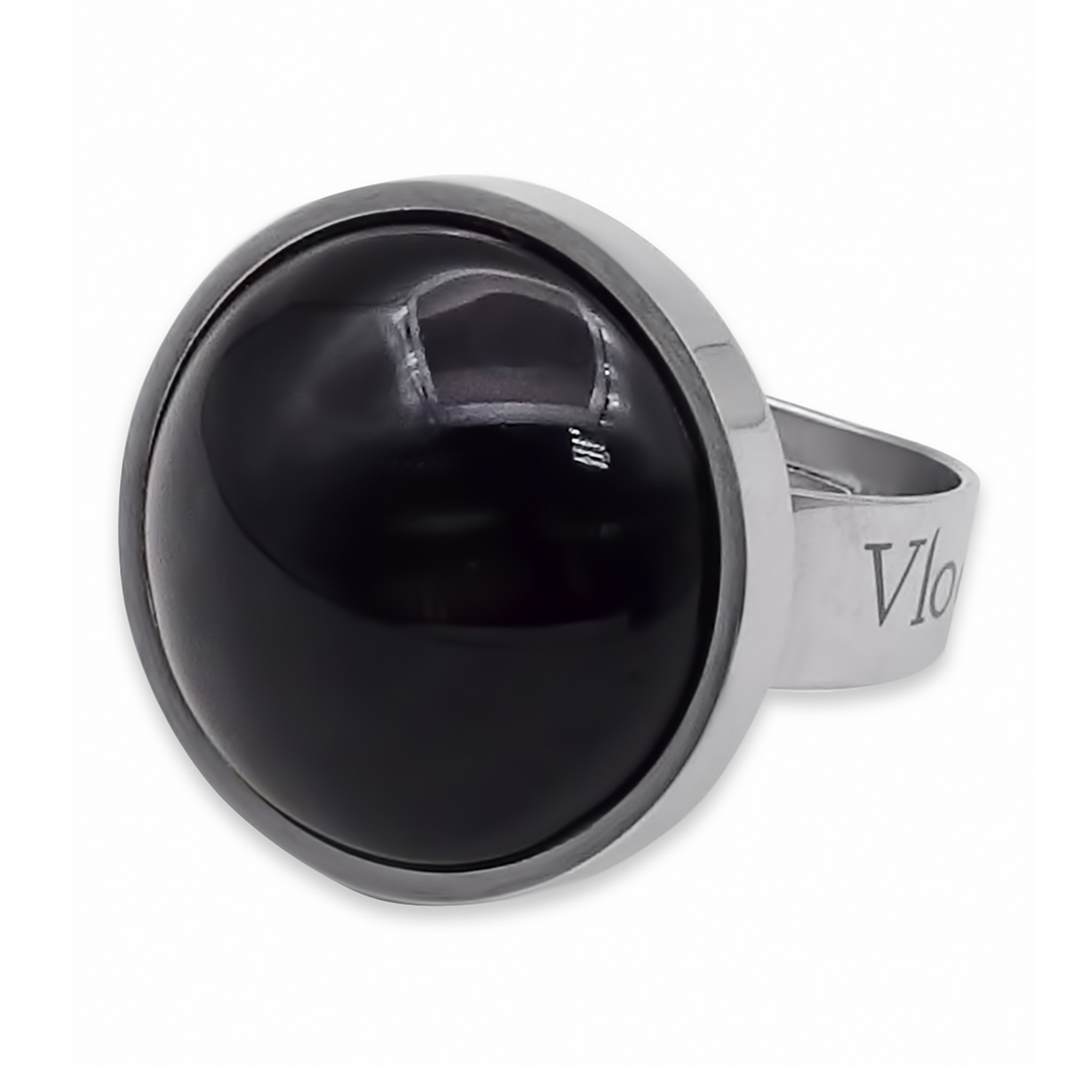 Кольцо из муранского стекла BLACK VELVET KO4075