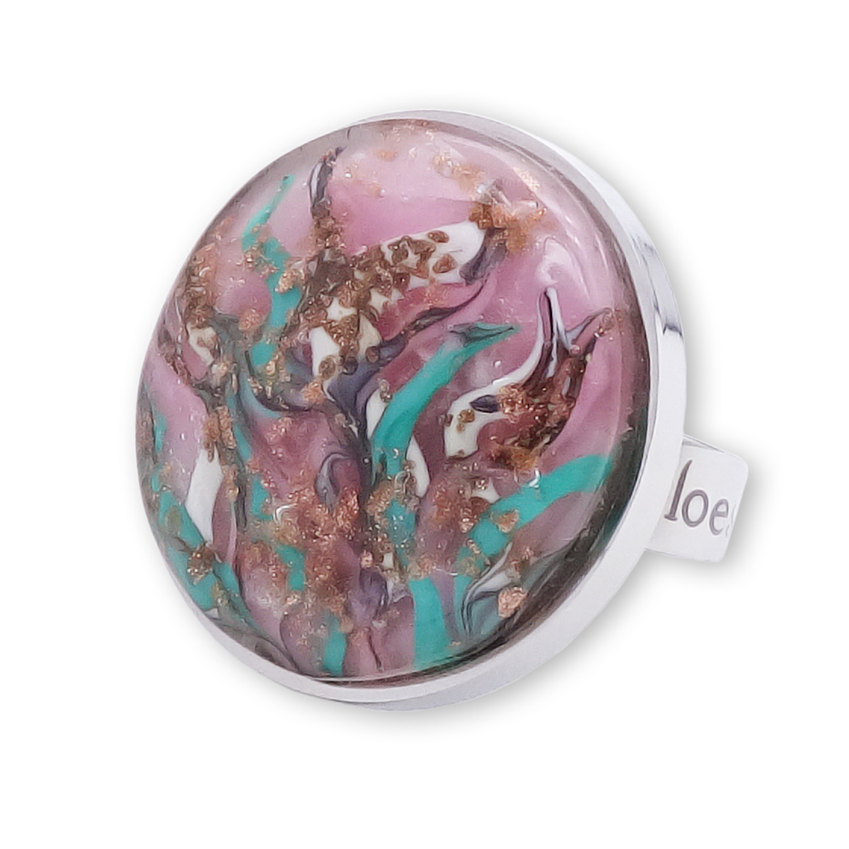 Кольцо из муранского стекла ROSE PAYSAGE KO4345