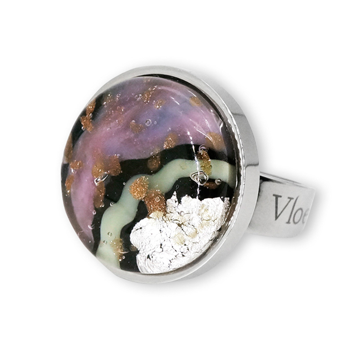 Кольцо из муранского стекла FRESHNESS KO4626