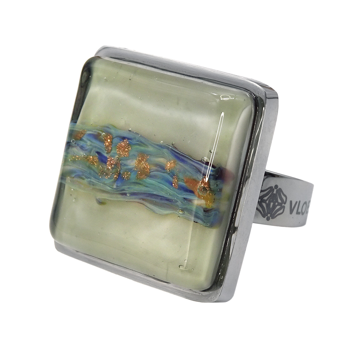 Кольцо из муранского стекла SENSITIVITY KO4748