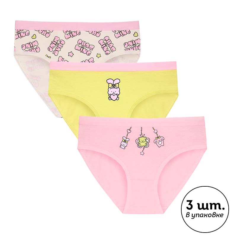 GULB3382(3) набор трусов для девочек (3 шт в кор.)