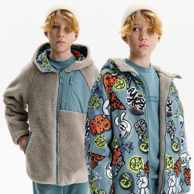 BZIM3387 двусторонняя ветровка для мальчиков (1 шт в кор.)